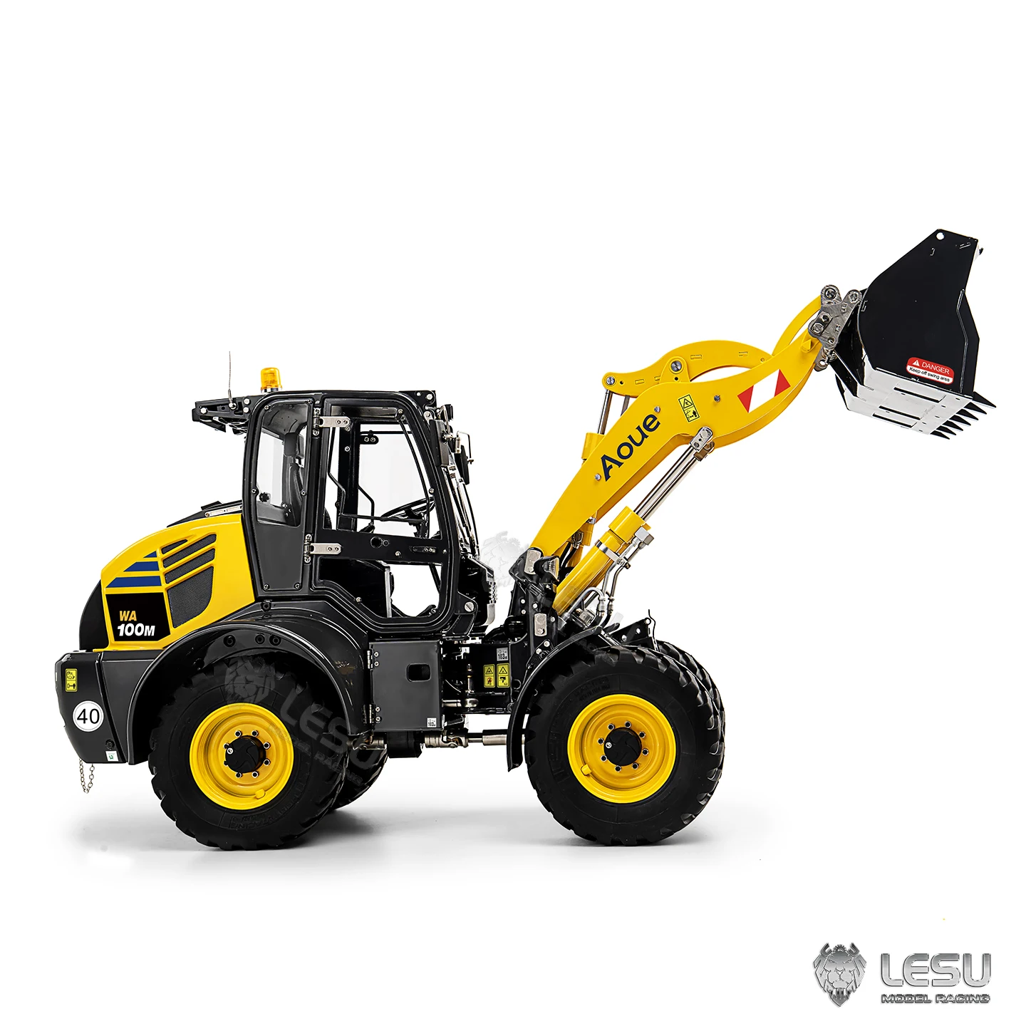 New Arrival LESU WA100 1/14 AOUE Hydraulic RC Loader Remote Control Cars Truck Machine Vehicle Motor Hobby Toys for Boys Gifts - Image 3