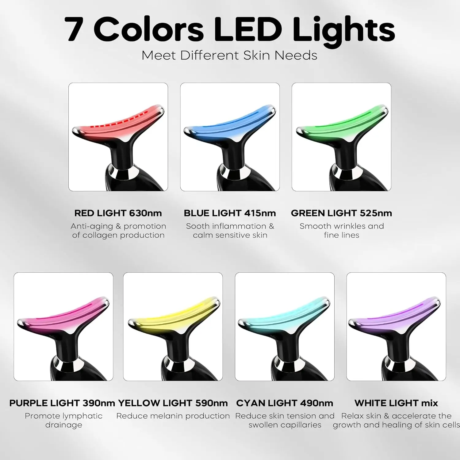 7 ألوان المضادة للتجاعيد مدلك الوجه الرقبة الوجه جهاز تجميل الجلد تشديد جهاز شد الوجه تقليل الذقن المزدوجة أداة العناية بالبشرة #4