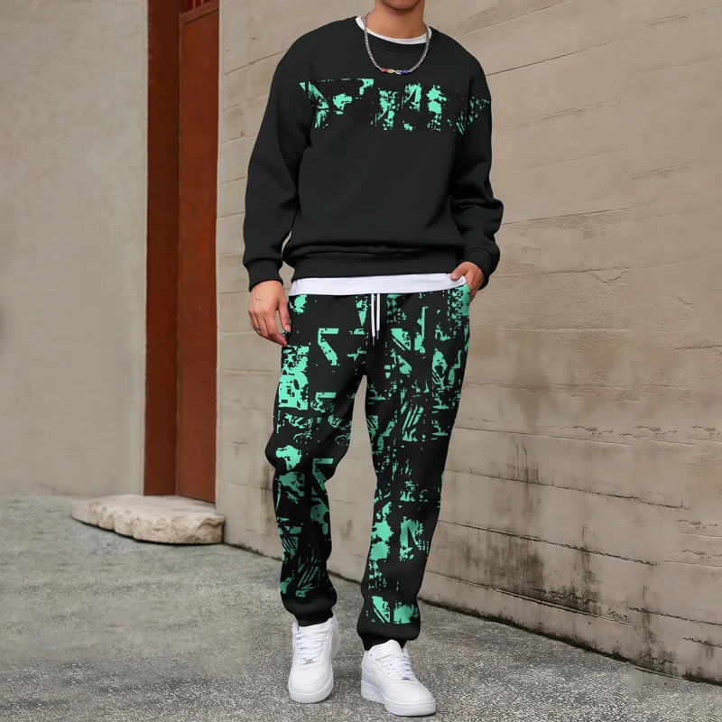 

Line independent station cross-border men's fashion new trend European and American autumn casual sports hoodie