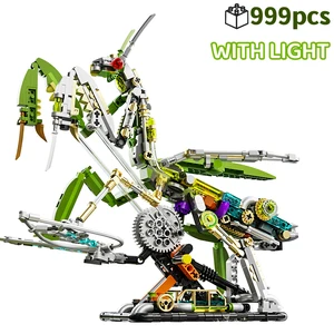 Técnico Mecânico Mantis Insect Life Set com Blocos de Construção Leves, Tijolos, Modelo Mundial Animal, Montagem de Brinquedos para Crianças, Presentes 10 principais vendas lego technic grande - №10