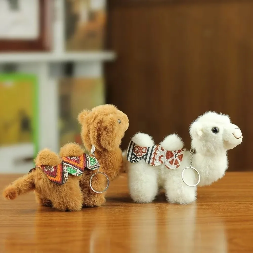 Animal Themed Soft Camel Keychain Cute Stuffed Stuffed Camel Keychain Fashion Animal Camel Keychain Desert Theme