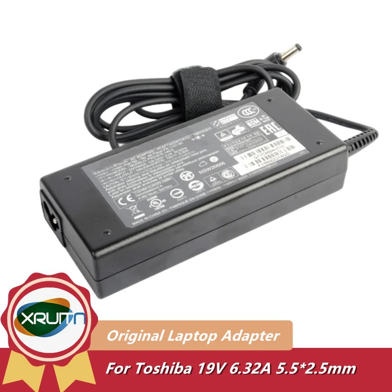 

For Toshiba Qosmio F750 PQF75A-02M00Q Genuine 19V 6.32A 120W Laptop AC DC Adapter Charger ADP-120ZB BB PA-1121-81 Power Supply