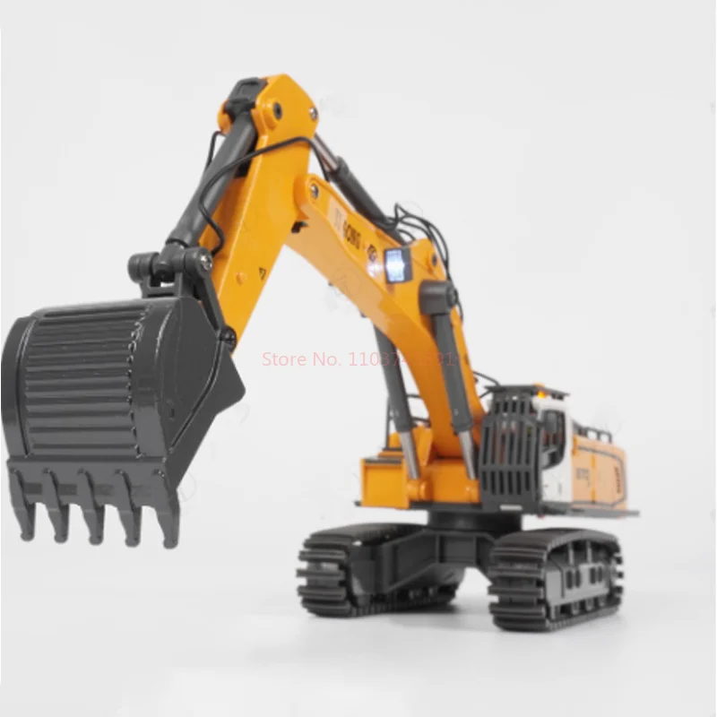 970 RC Mini Excavator 1/50 Scale รถขุดไฟฟ้าจําลองเดสก์ท็อป RC Excavator พร้อมระบบไฟส่องสว่าง RC รถของเล่นของขวัญ