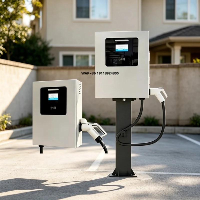 40kW Wall Hanging DC Fast EV Charger Outdoor Three Payment Modes Wall Mount Electric Car Charging Box