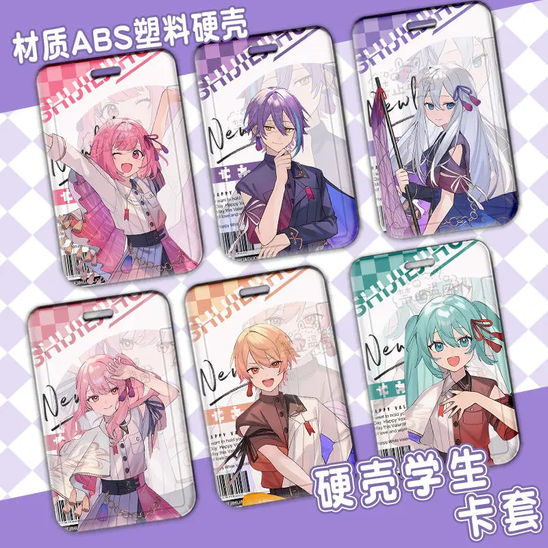 

Project Sekai Kamishiro Rui Yoizaki Kanade Защитная пленка для карт Аниме Обложка для удостоверения личности Студенческий значок для еды Держатель для удостоверения личности Держатель для карт