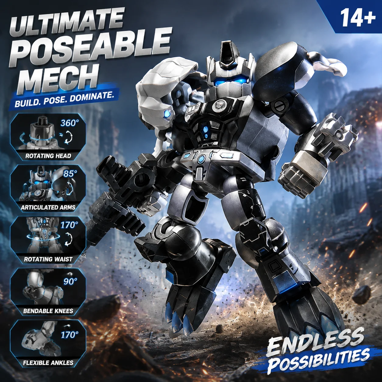 Blokees Transformers Action Figure Star Edition 7th Wave Lion Optimus Prime Collectible Model 5.5 Cm Pocket Size For Collectors