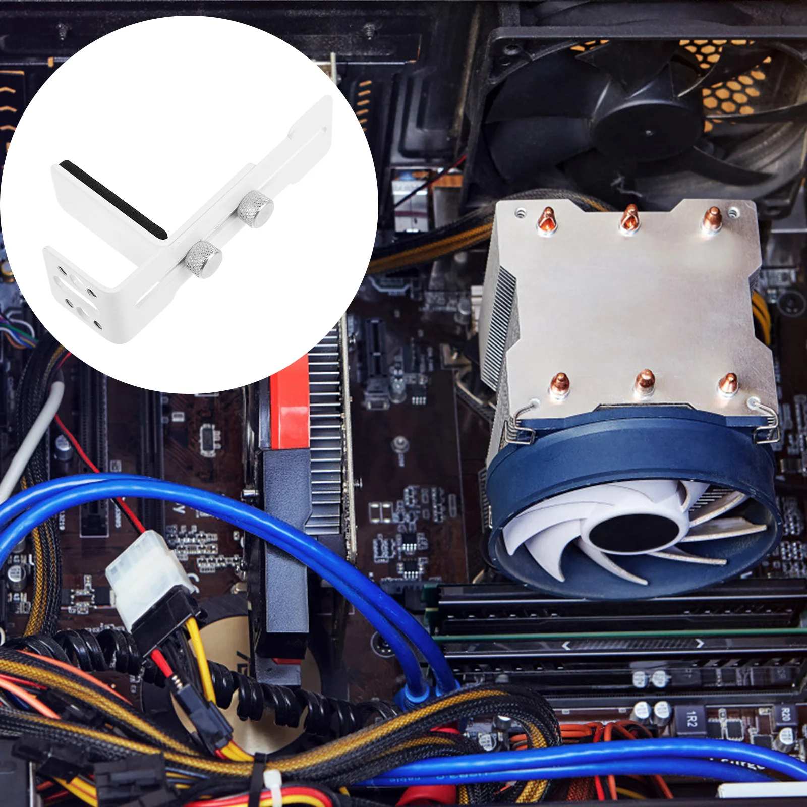 

GPU Bracket Support Metal Video Card Mounting Bracket Metal GPU Holder Bracket Video Card Support Arm for L8 Graphics Card