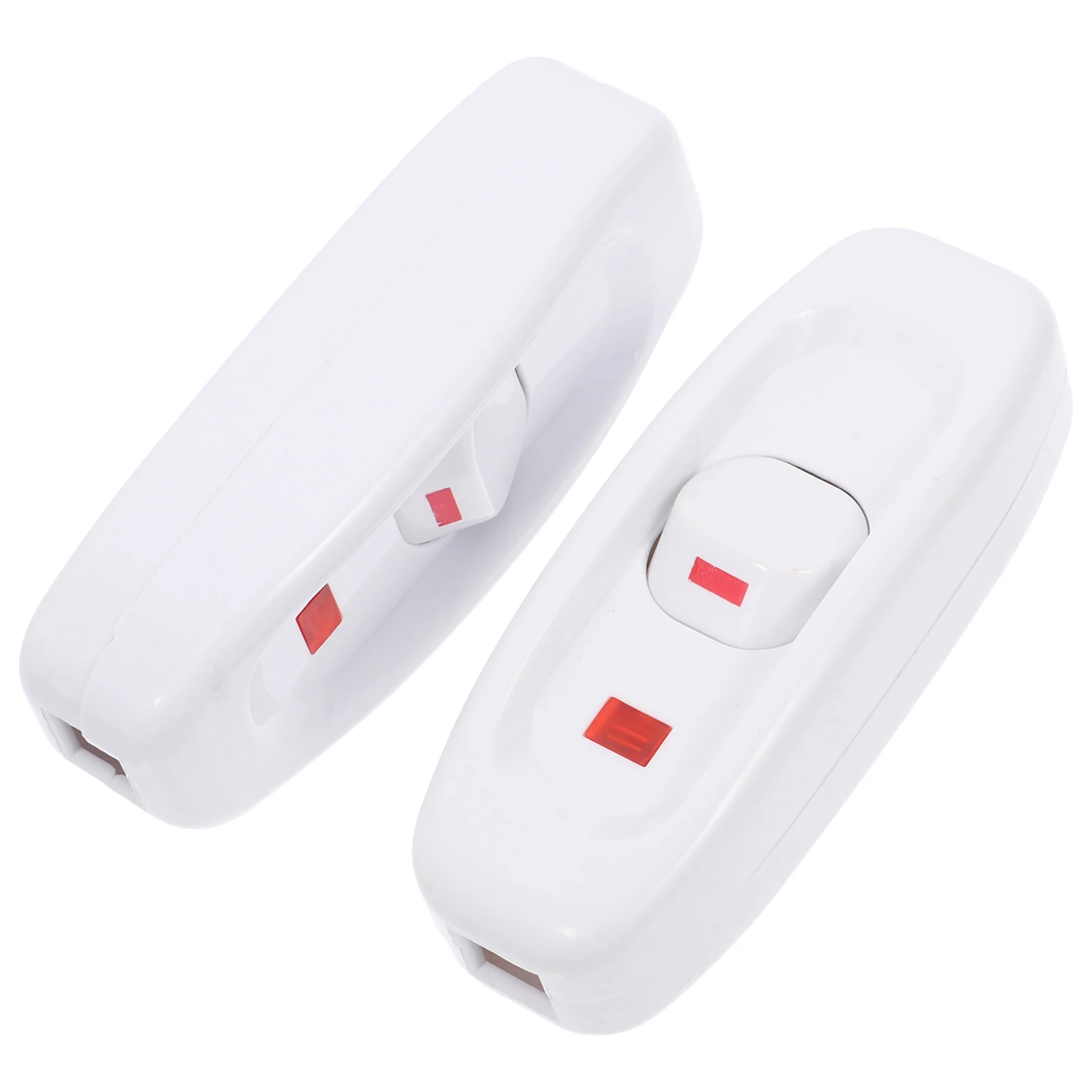 

2pcs Inline Cord Switches 250V Lamp Light Switch With Indicator Rocker For Home Lighting Electrical Device Replacement Durable