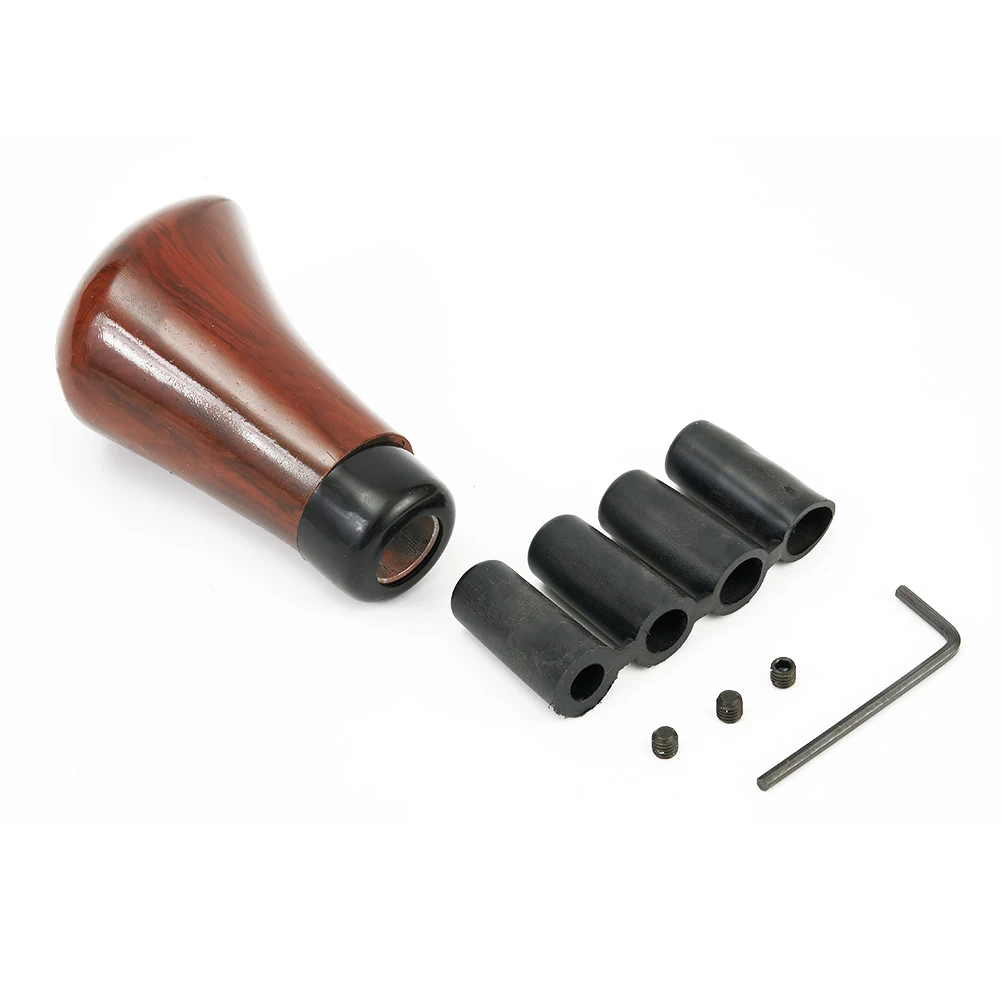 

1 Set Gear Shift Knob Auto Replacement Parts Car Gear Head Height 9.7 Cm Walnut Wood Grain Manual Vehicles Cars