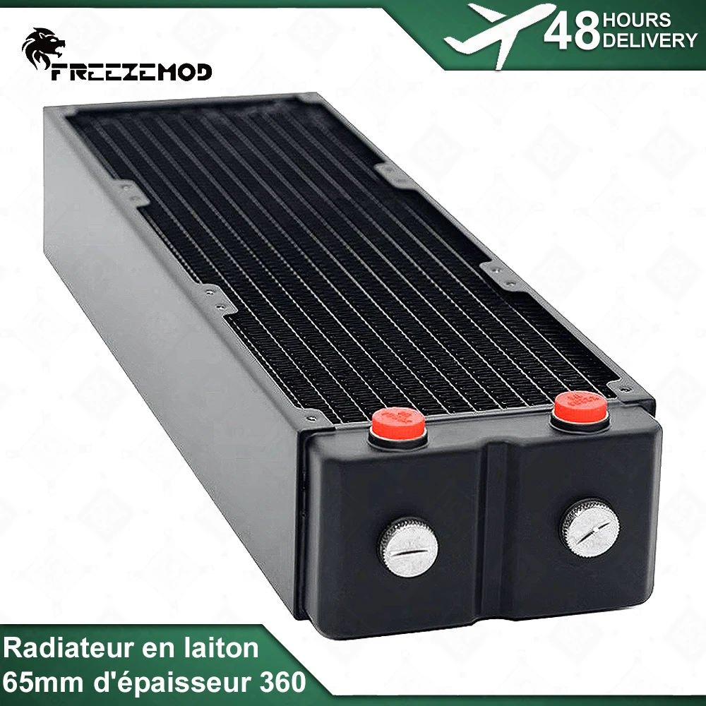65mm optique 360mm en laiton complétant les religions EZEMOD ordinateur refroidissement par eau triple couche dissipateur de chaleur nucléoindépendant TSRP-HP65-360 à deux couches