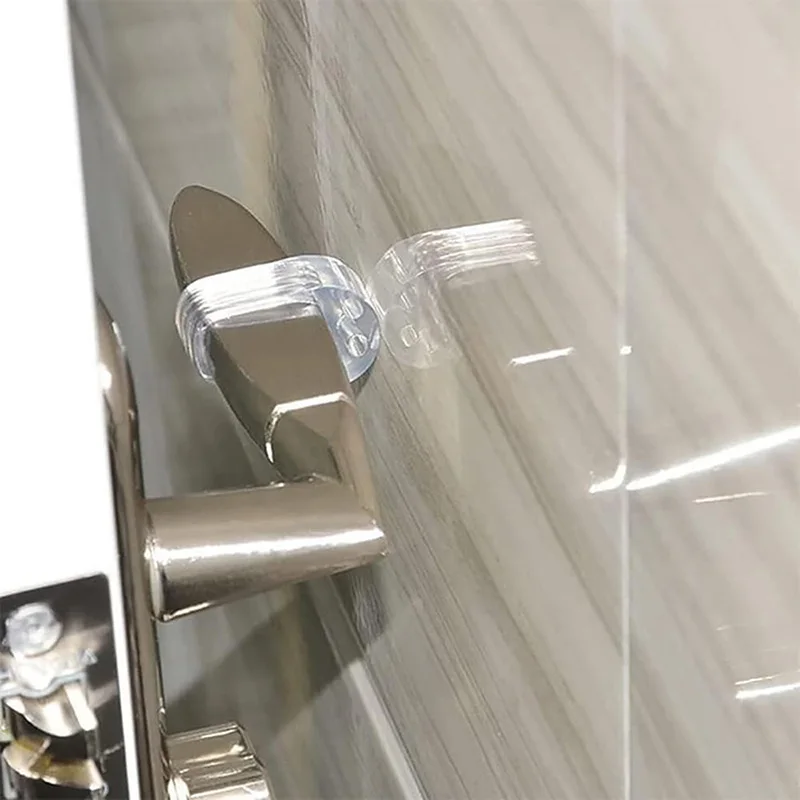 6Pcs Door Handle Bumpers Transparent Doorstop Door Handle Wall Protection Door Handle Buffer Furniture Protection Pad Crash Pad