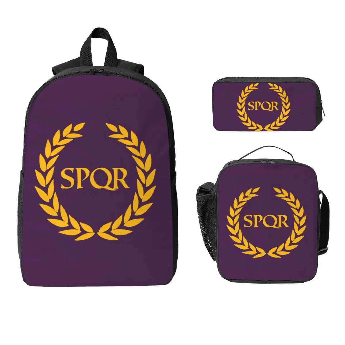 

Camp Jupiter Spqr 7 Backpack Student Boys Girls BookBag School Bag Laptop Shoulder Bags 3ps Insulated Lunch Bag Pencil Case