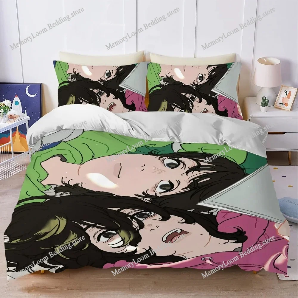 

Anime L-Look Back Duvet Cover Set Home Style Bedding Soft Laundry Cotton Bed Student Dormitory Gift Home Textileextile