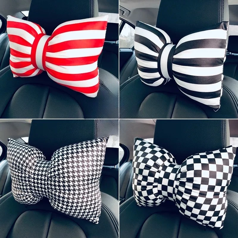 Car Neck Headrest Pillow Car Accessories Cushion Auto Seat Head Support Neck Protector Automobiles Seat Neck Rest Memory Cotton