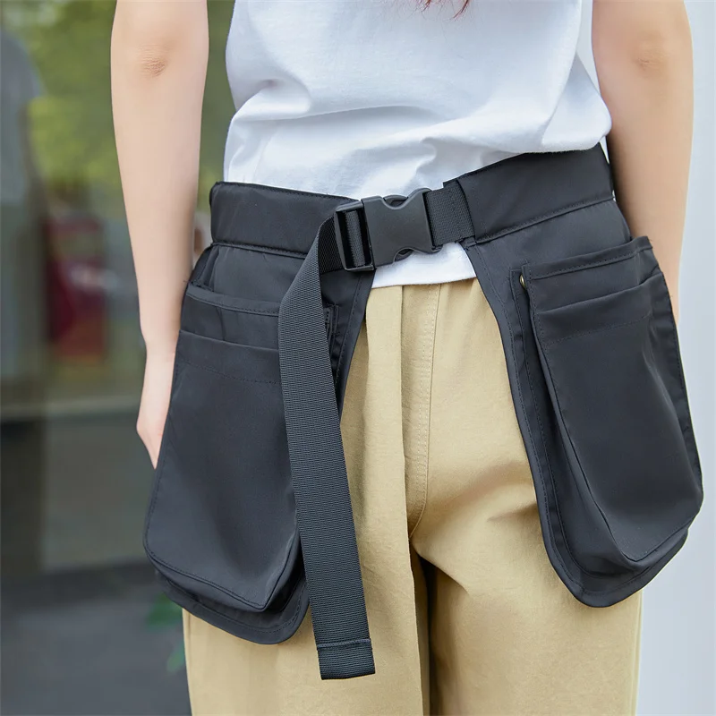 Multi-pocket apron Multi-functional outdoor new work running large capacity zipper multi-pocket Fanny pack