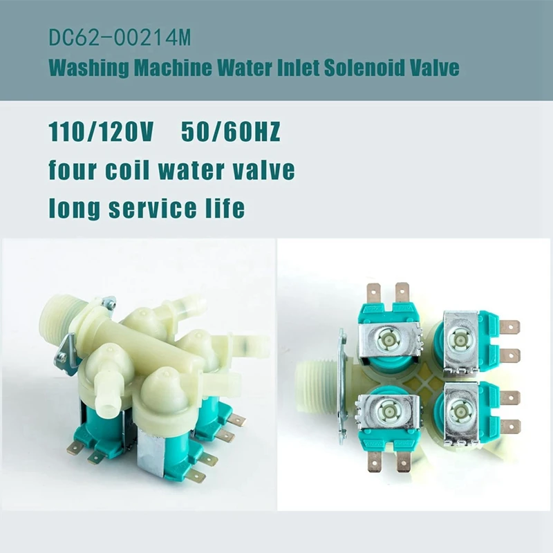 DC62-00214M valvola acqua rondella per Samsung sostituisce DC62-00214M 2979589 AP5623062 PS4208704 EAP4208704