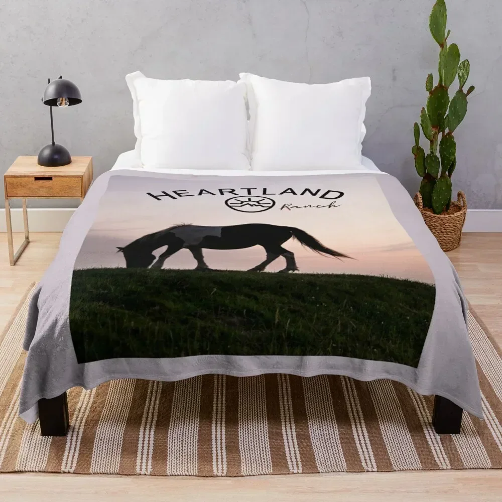 

Heartland Ranch , Heartland Horse Throw Blanket Year Round Soft Comfortable Blanket for Home