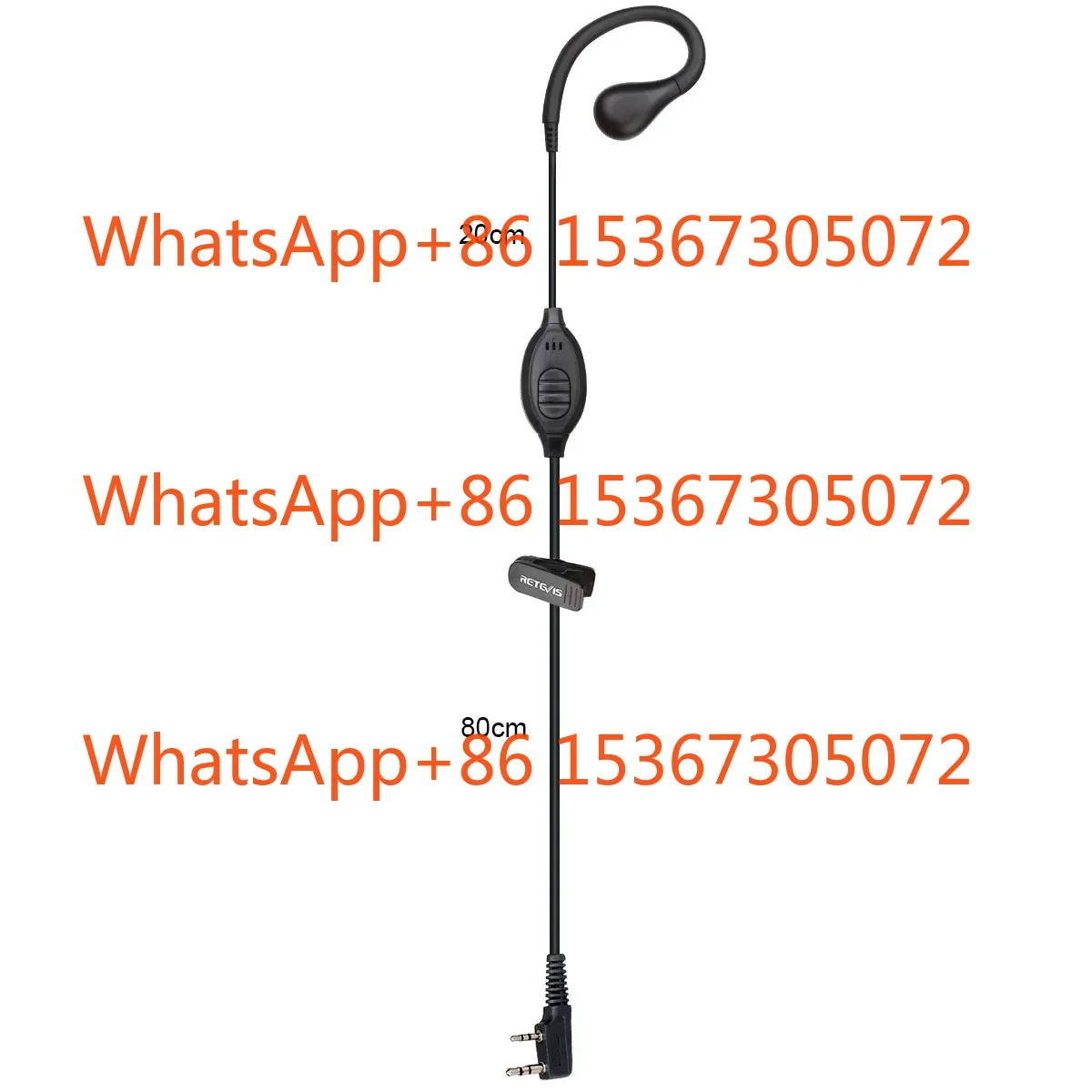 

EEK007 2-контактные наушники-крючки с K-головкой для RT22 RT622