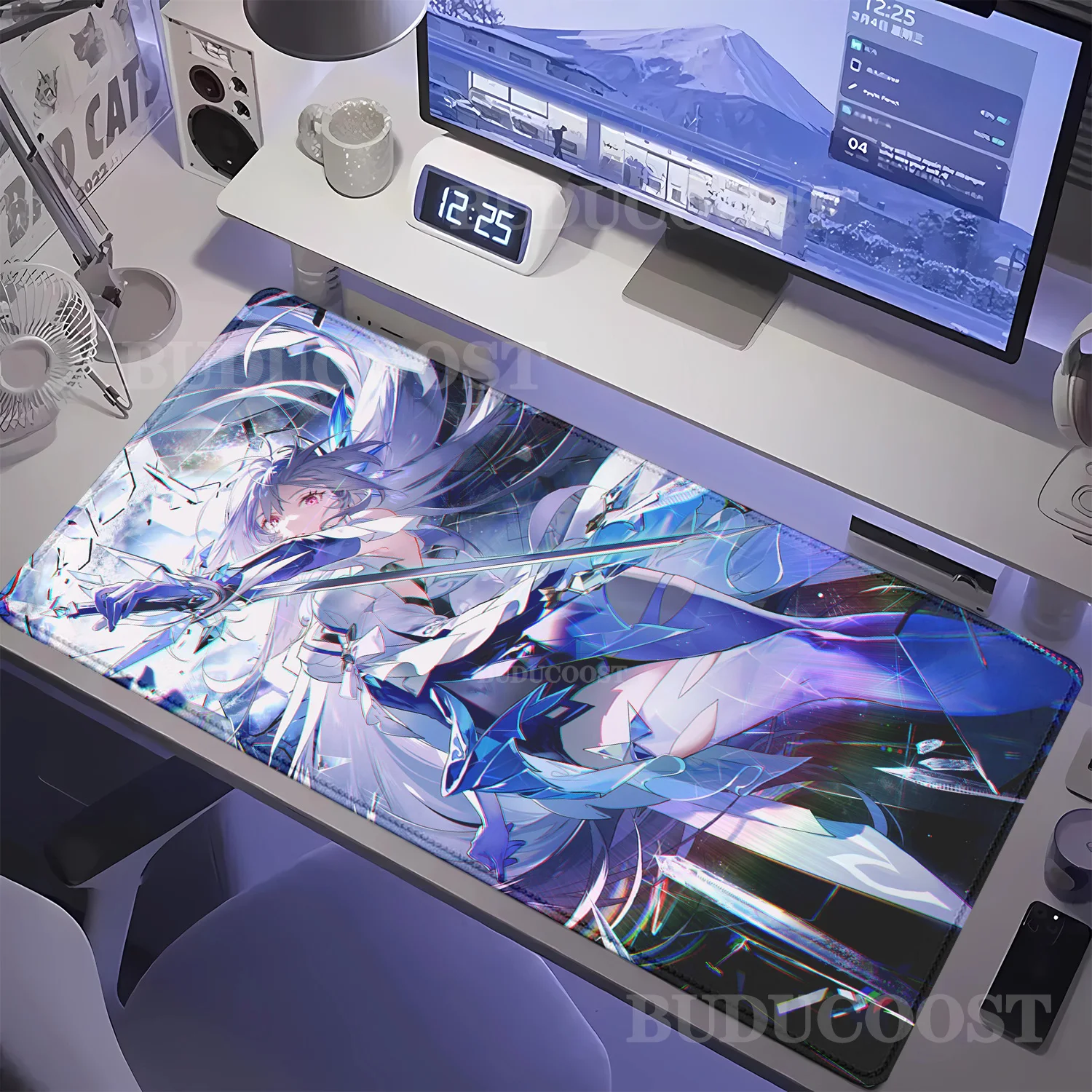 

Genshin Impact Skirk Anime girl HD print Mouse Pad Gaming overlock Rubber Mousepad E-Sport offices accessories teclado Desk Mat