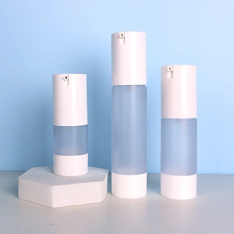 15 مللي 30 مللي 50 مللي 80 مللي 100 مللي 120 مللي مضخة بدون هواء فراغ فرك زجاجة الأساس الحاويات الرش السفر زجاجة مستحضرات التجميل #6