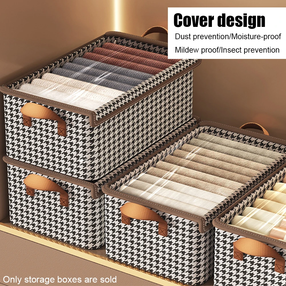 

S/M/L With/Without cover Foldable Portable Dust prevention Moisture-proof Non-woven Storage box