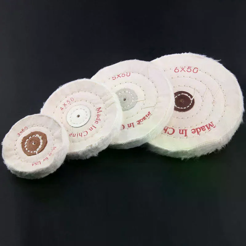 

3/4/5/6/7/8" Wheels Buffing Polishing Wheel Cotton Lint Cloth Buffing Wheel Gold Silver Jewelry Mirror Polishing Wheel