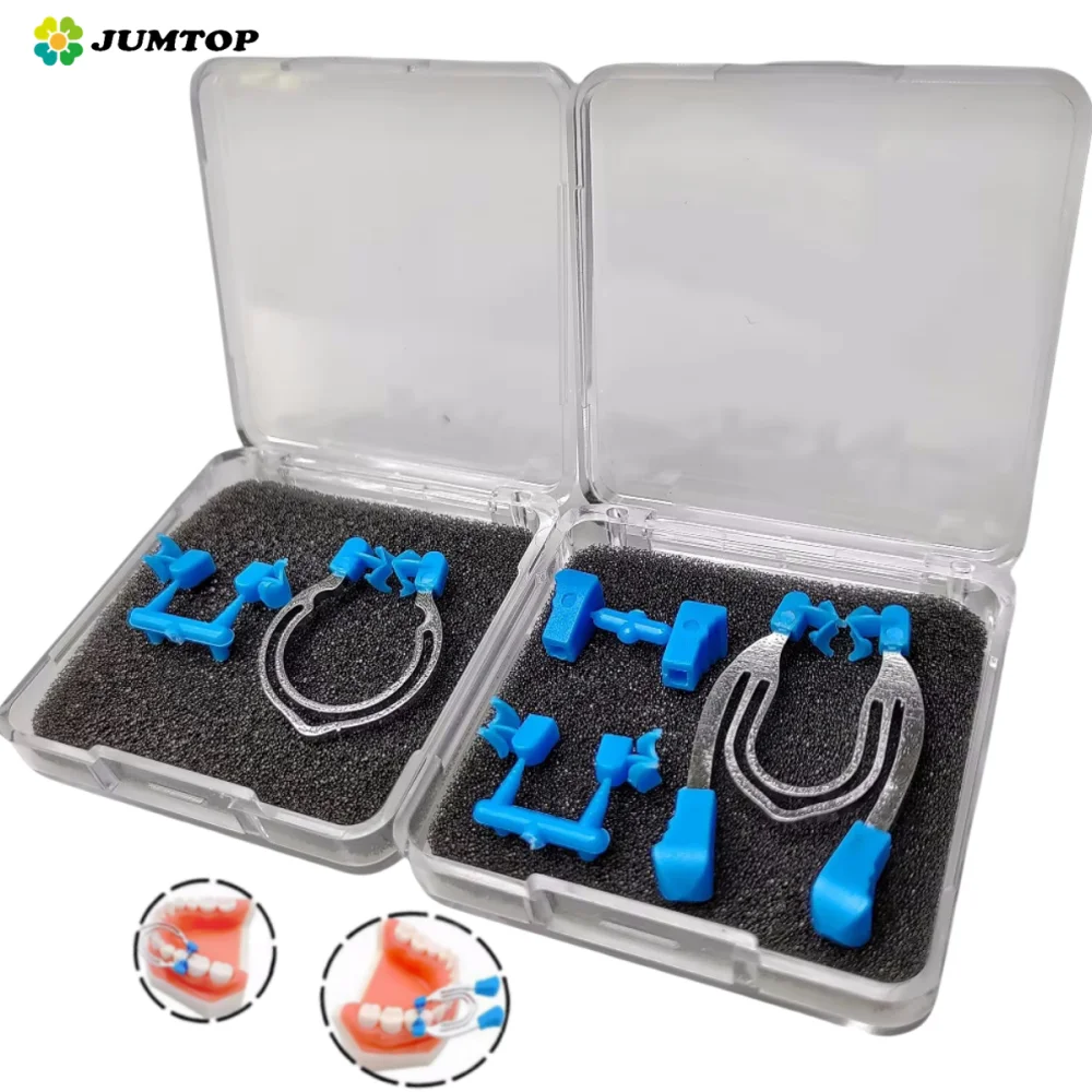 Dental Lab Instrument Dental Matrix Sectional Contoured Matrices Clamps Wedges Metal Spring Clip Rings
