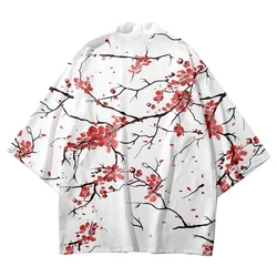 Japonês flor de cerejeira cosplay tradicional quimono feminino harajuku japonês praia yukata street wear cardigan roupas