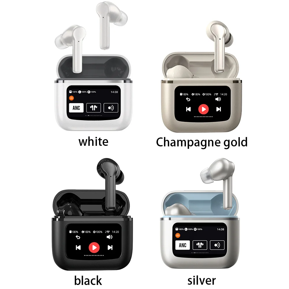 Słuchawki bezprzewodowe z redukcją szumów Kompatybilne z Bluetooth 5,4-calowe słuchawki douszne Bezprzewodowe słuchawki douszne do treningu sportowego Bieganie na siłowni