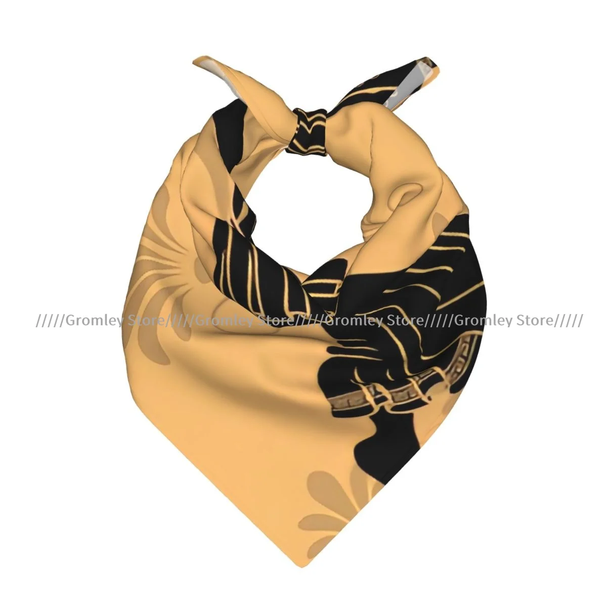 Greek Woman With Amphora Stencil Square Towel Multifunctional Neck Scarf Hair Bandana