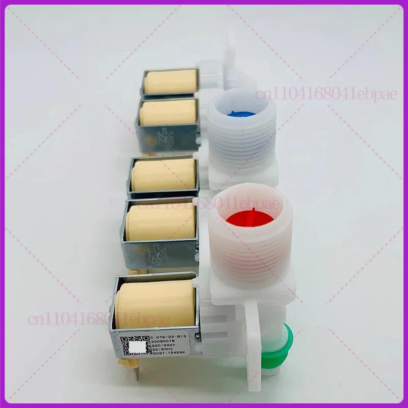 Electric Water Inlet Solenoid Valve DC97-15459K For Samsung Drum Washing Machine 220V C-076-19-B13 Five-head Washer Parts