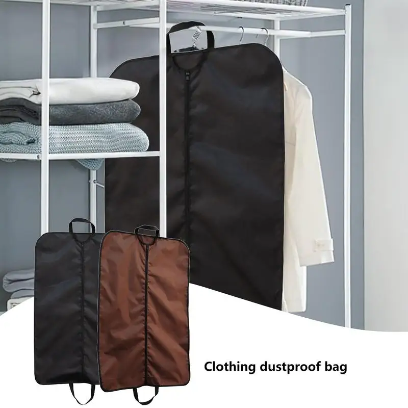 Suit Cover Protector Suit Cover With Double Handle Design Oxford Cloth Suit Bag Suit Cover Protector For Shirt T-Shirt Skirt