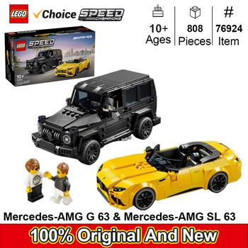 LEGO 76924 스피드 챔피언 메르세데스-AMG G 63 및 메르세데스-AMG SL 63 F1 장난감 자동차, 2 개의 빌딩 세트, 2 개의 드라이버 미니피규어 