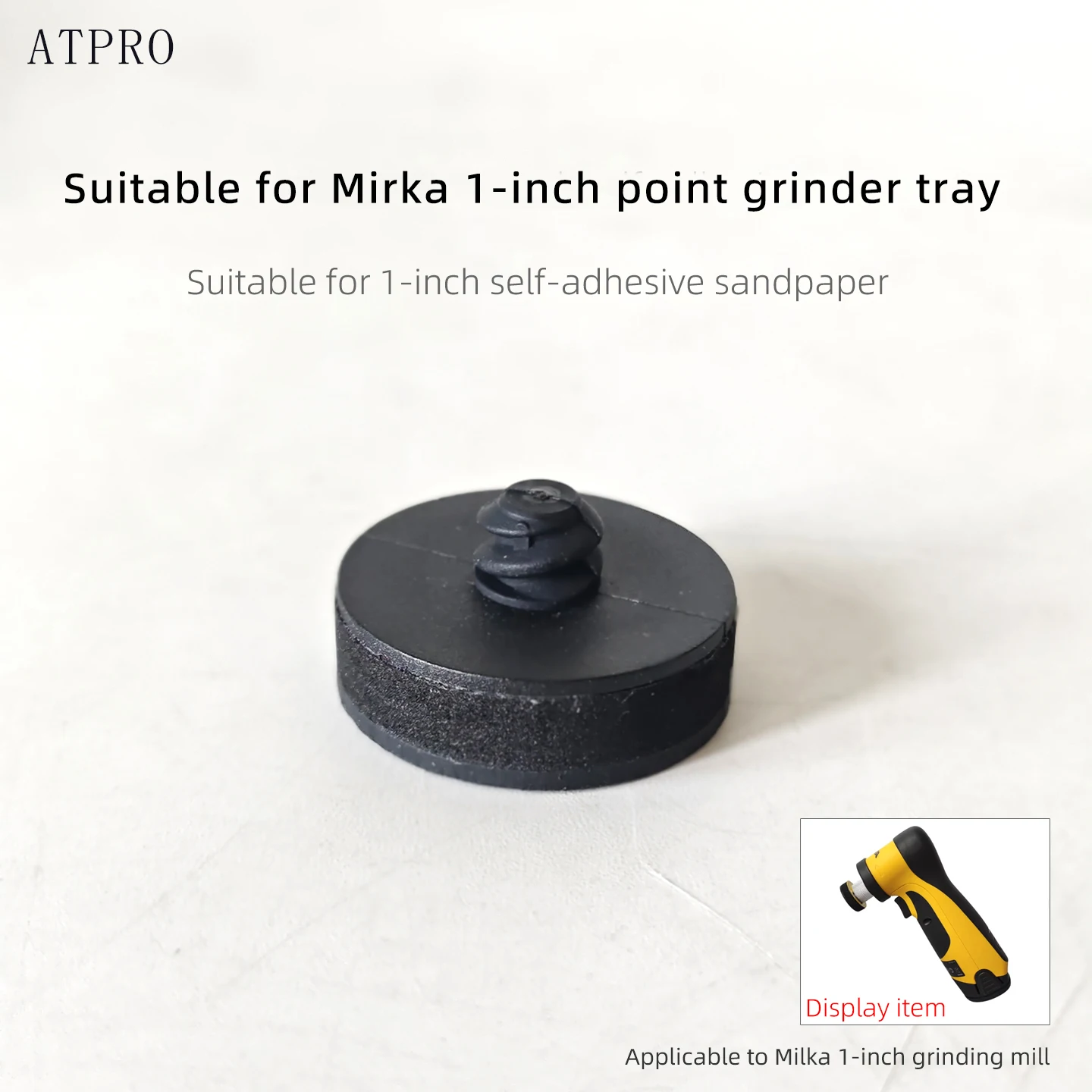 

Suitable For Milka 1-inch Electric Grinder Tray, Circular Dot Adhesive Sandpaper, Chassis Bottom Support