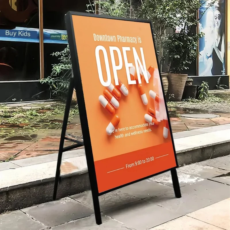 Wall Profile Restaurant Menu Light Box LED Menu Board with Custom Lightbox for Working Light