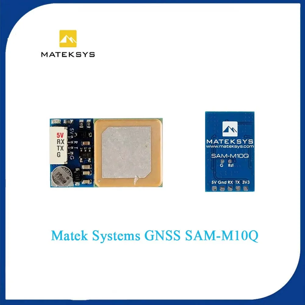 

Matek Systems GNSS SAM-M10Q GPS патч-антенна 15x15x4 мм 4 ~ 9 В дальнего действия высокая производительность для гоночного дрона FPV