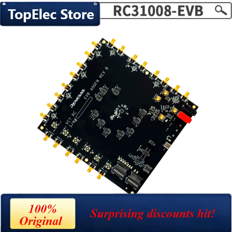 TopElec RC31008-EVB Evaluation Board with RC31008A VersaClock 7 Jitter Attenuator for 8-Output Clock Signal Optimization Electro