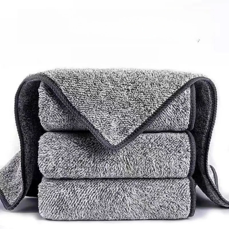 Bamboo charcoal cleaning cloths for the kitchen: non-greasy, ideal for washing dishes, wiping tables, and removing grease. Easy