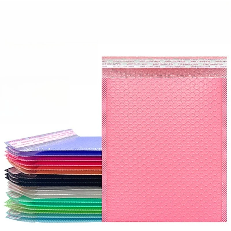 30-sacos-bolha-coloridos-de-espuma-para-envio-expresso-embalagem-autoadesiva-de-filme-coextrudado-rosa