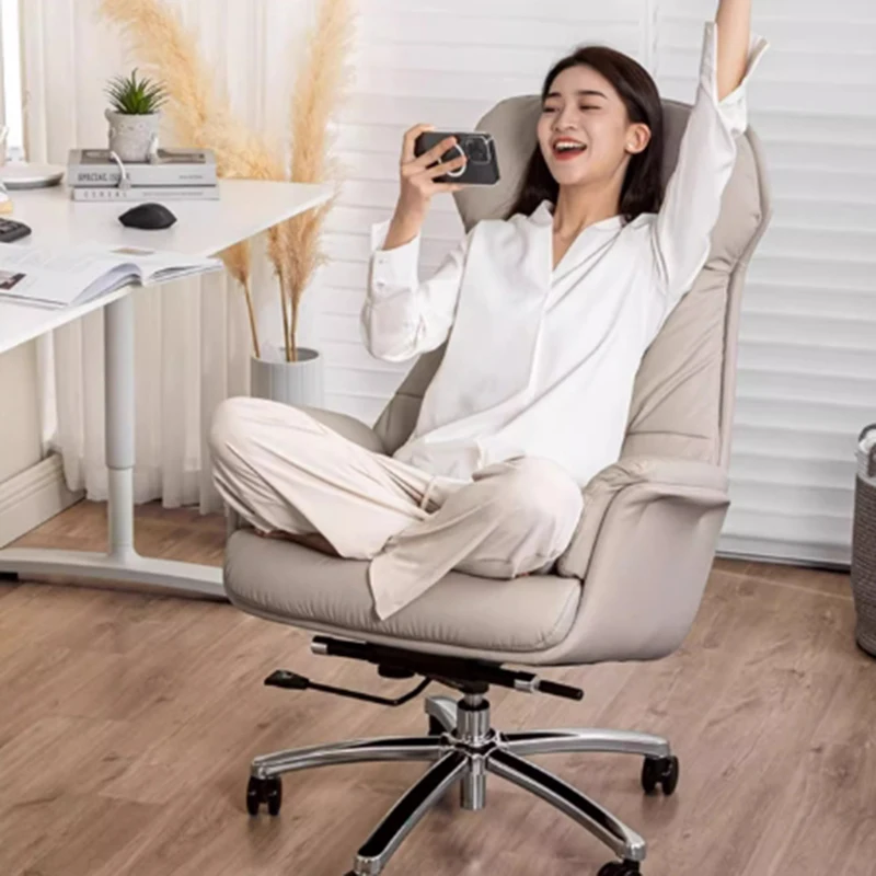 Современный офисный стул для руководителя, поворотный туалетный столик, офисный стул, студенческая спинка на колесах, расслабляющая модная мебель Muebles