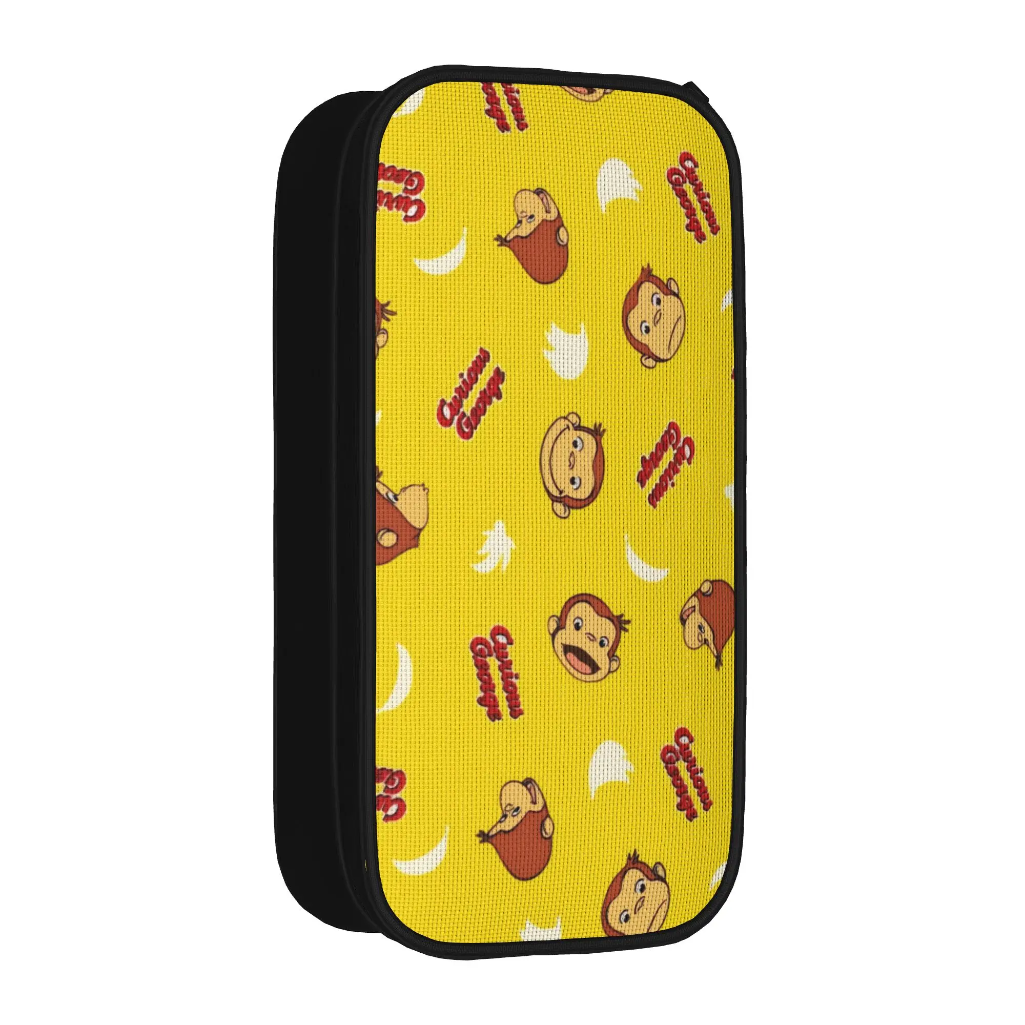 Creative Curious George African Monkey  Pencil Cases  Pencil Box Pen Holder for Student Bag Students School Cosmetic Stationery