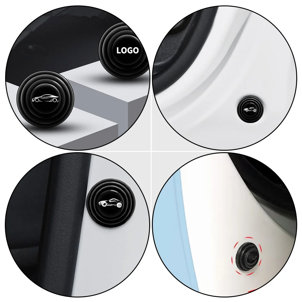 Imagem -03 - Anti-colisão Car Door Slam Stopper Junta Absorvente de Choque Adesivos para Carros 12 Pcs