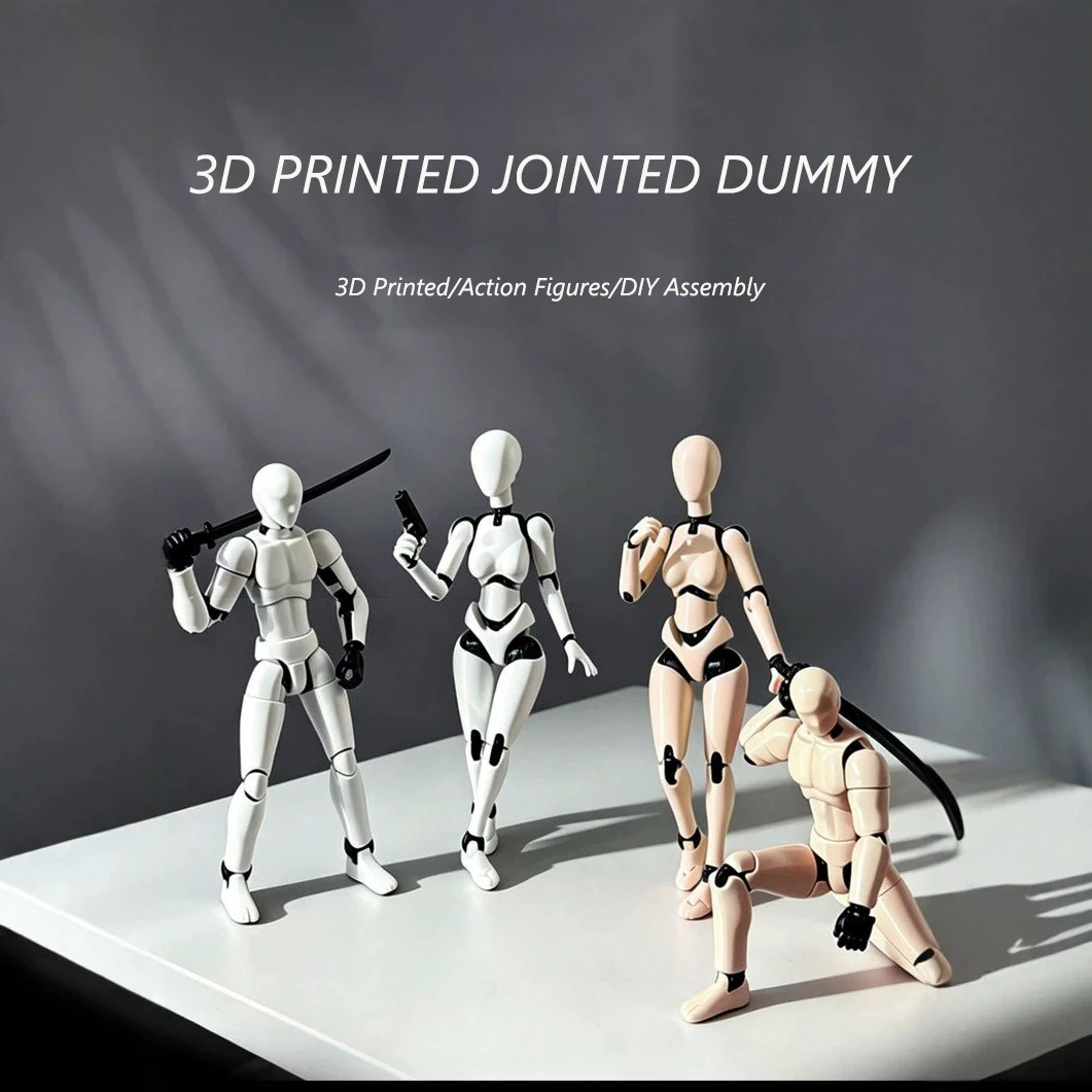 Image of Neue 3D-gedruckte Actionfigur 13, mehrfach bewegliche Gelenkpuppe, formschaltbare Blanko-Körperpuppe, Montagemodell, Spielzeug, Geschenke
