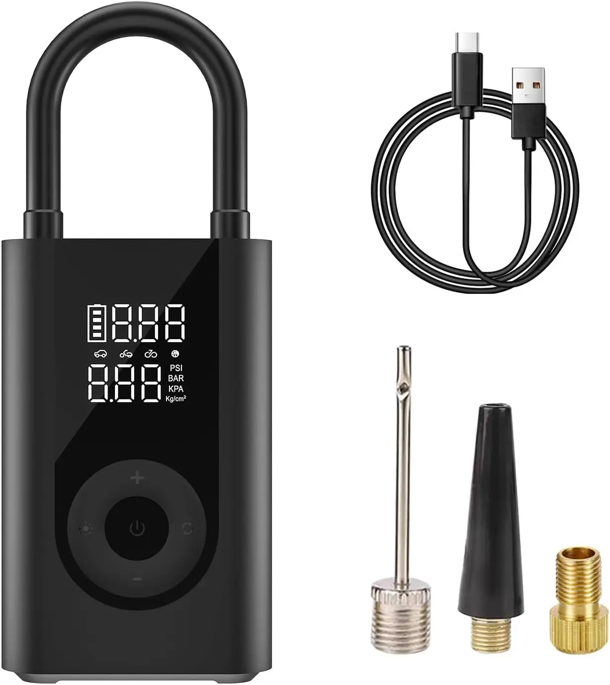 

Portable Air Pump 150 psi with Digital Gauge for Tires, Bike, Balls, Pool Floats