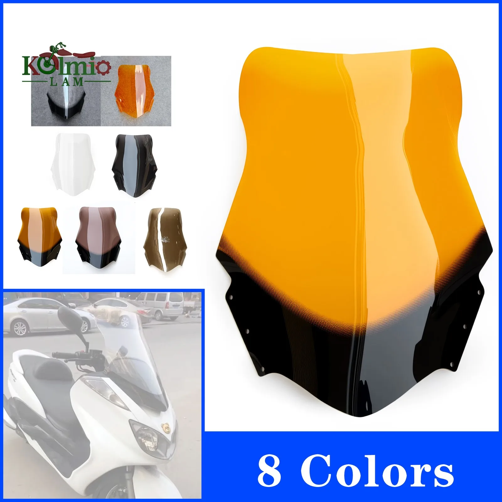 

Fit for 2003-2015 Yamaha Majesty YP3 YP400 64cm Windshield Windscreen