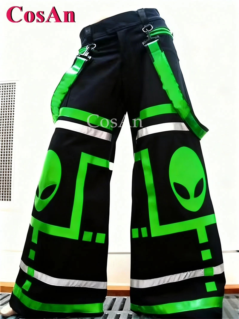 

CosAn AUS Светоотражающие брюки для уличных танцев Модные брюки для танцев Melbourne Shuffle Ghost Хип-горячие флуоресцентные брюки для унисекс Новые