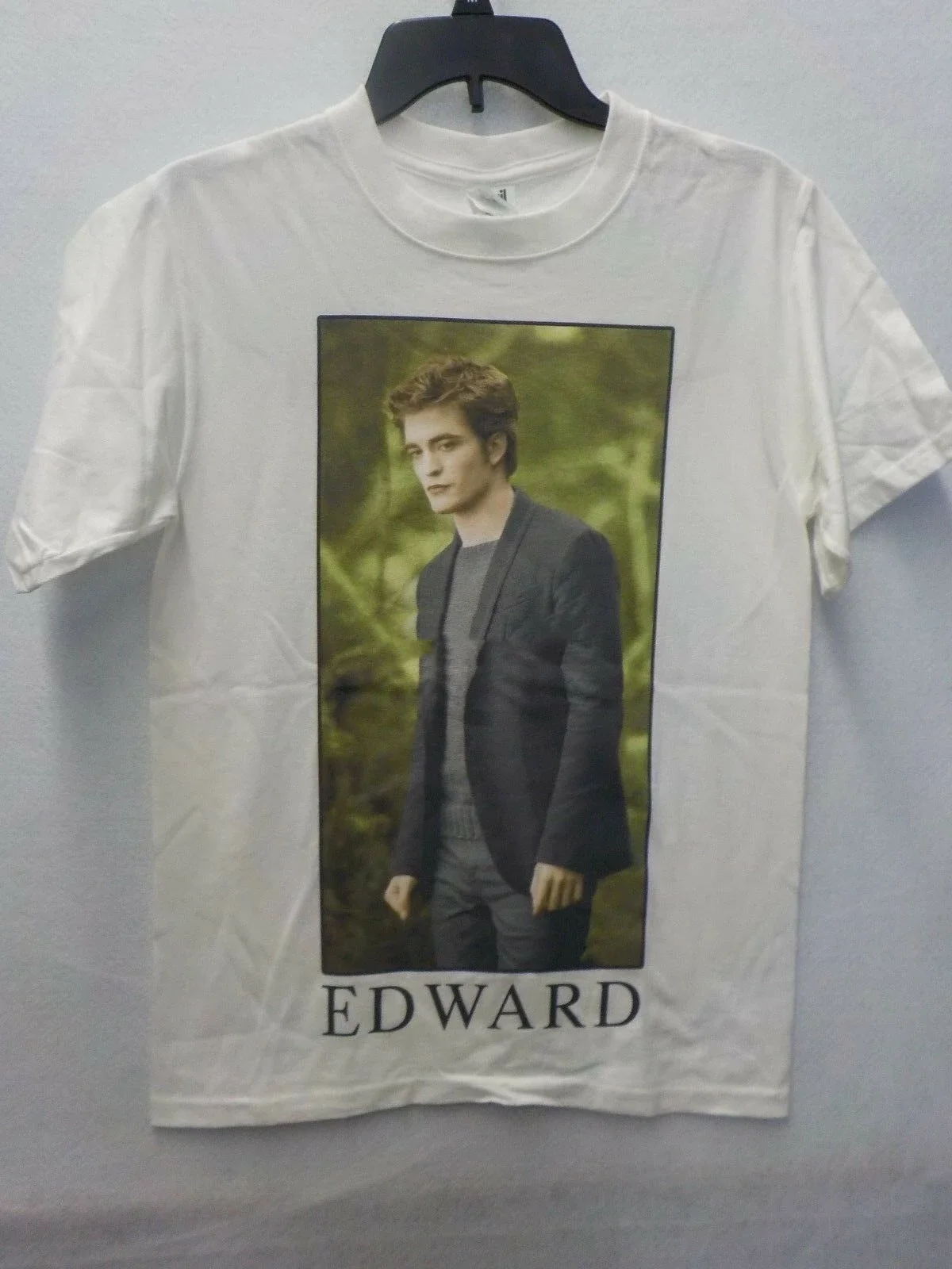 Mens Twilight Saga New Moon Edward White Graphic Tshirt New #13105V