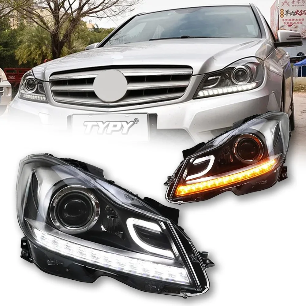 

Car Lights For Benz C-Class W204 2011-2013 LED Car Lamps Daytime Running Lights Dynamic Turn Signals Car Accessories