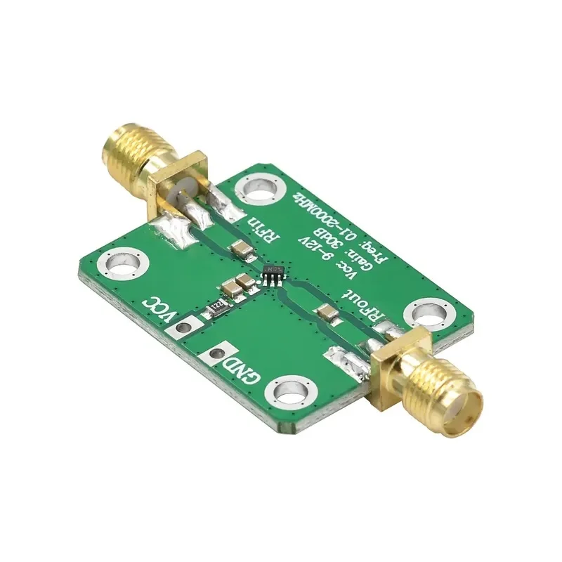 0.1-2000MHz RF Wideband Amplifier 30dB High Gain Low Noise LNA RF Signal Amplifier Development Board