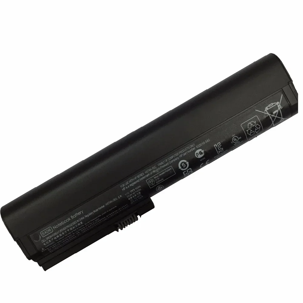 11.1V 62WH NEW SX06 laptop battery for HP Elitebook 2570p 2560P QK644AA 632016-542 XL 632419-001 632015-542 632417-001